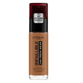 1 L'ORAL Fond De Teint Liquide Cuivre N°340 Infaillible Fresh Wear L'oreal Paris - Le Flacon De 30ml