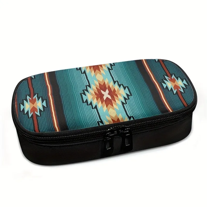 1pc Southwestern Insulin Cooler Case Water-Resistant Portable Insulin Insulated Storage Bag Suitable For Travel, Outdoor And Oth