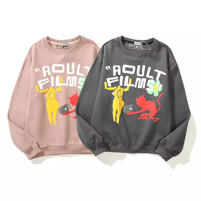 2021 Essential Sweatshirts High Quality  Printing Hoodies Cotton Foaming Devil Crewneck Sweater For Men Women Kanye West