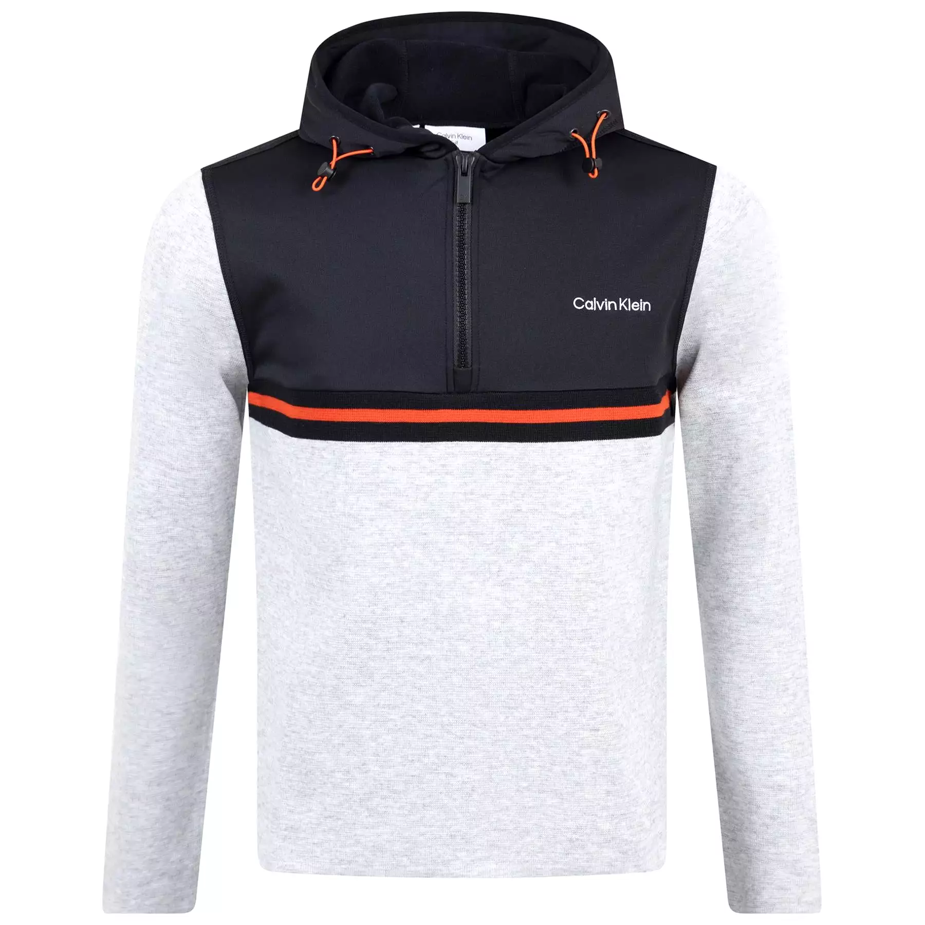 Addington Hybrid Half Zip Hoodie Silver Marl - AW23