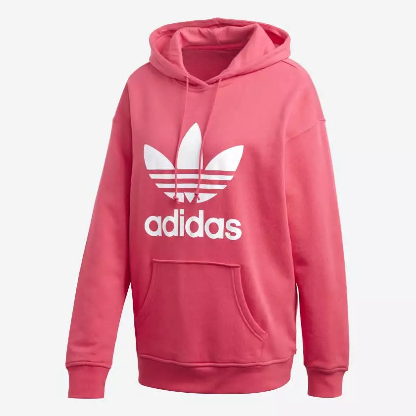 Adidas Originals Women's Adicolor Trefoil Hoodie - Pink