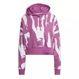 adidas Women's X Thebe Magugu Drawcord Hoodie Semi Pulse Lilac/White