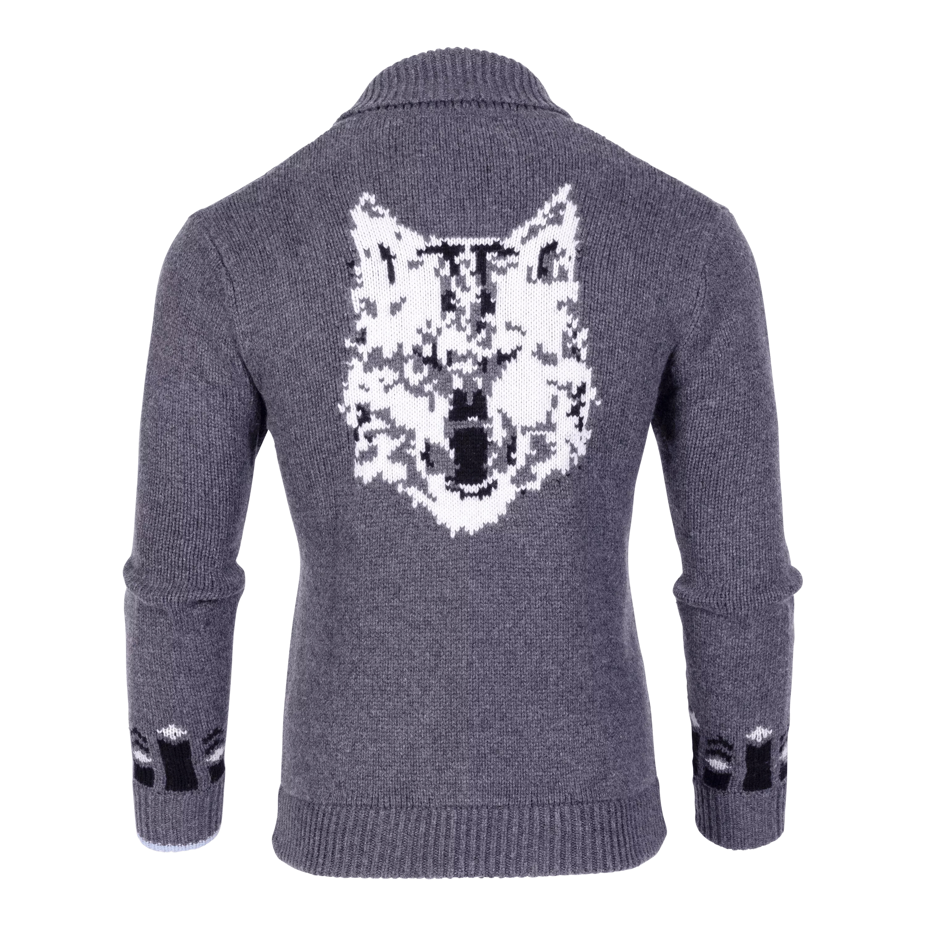 Arctic Wolf Shawl Cardigan