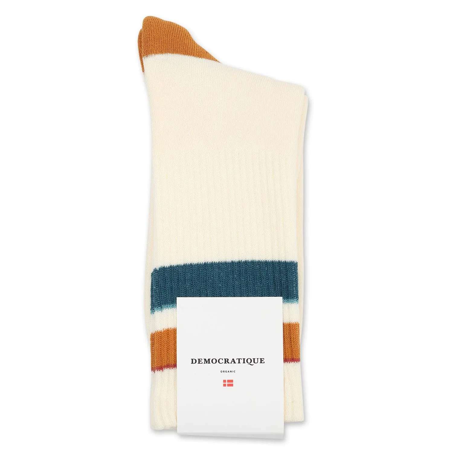 Athletique Classique Stripes Socks Off White / Honey / Light Rosso / Benzin / irr