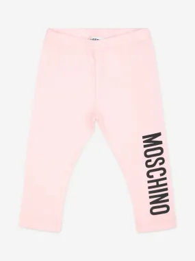 Baby Girls Logo Leggings in Pink