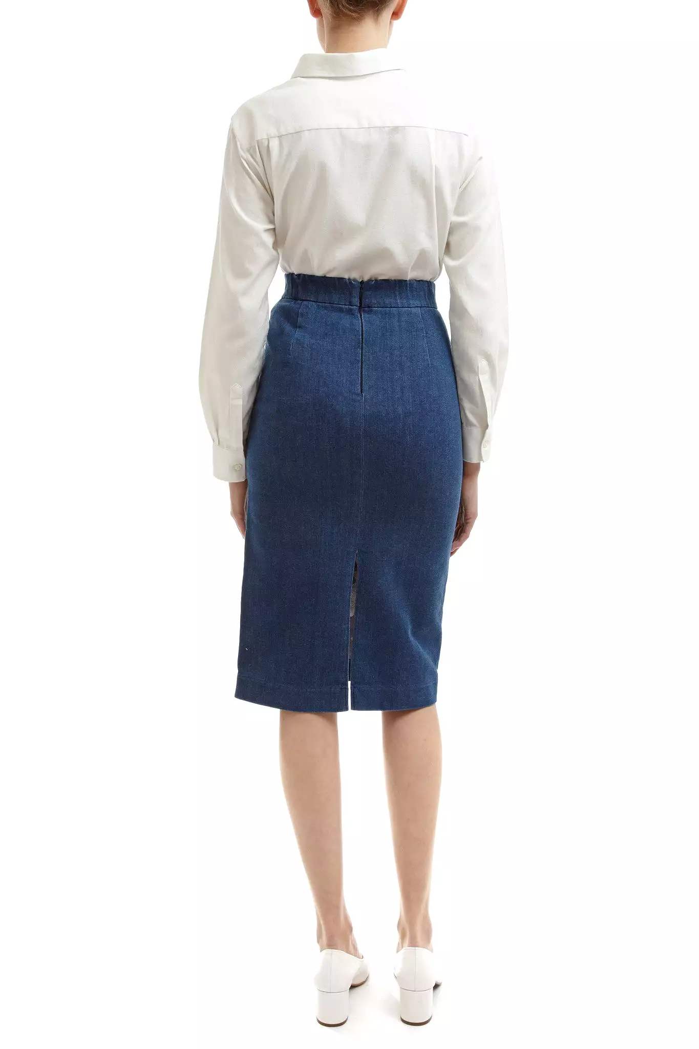 BETSY EMBROIDERED DENIM SKIRT