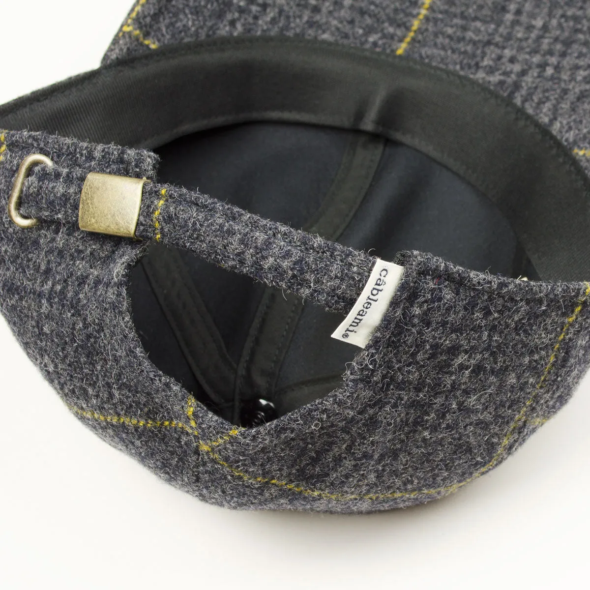 cableami - Wool Classic Check B.B. Cap - Gray