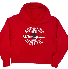 CHAMPION MEN'S AUTHENTIC GRAPHIC RED HOODIE