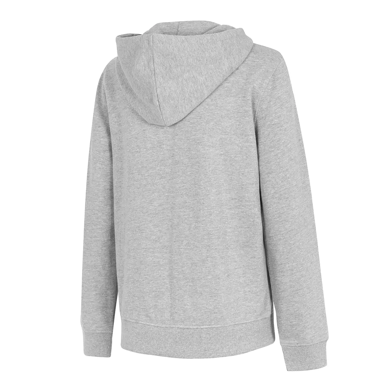 Chaqueta Capucha Mujer Essentials Gris Claro