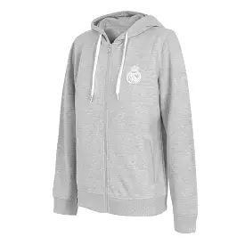 Chaqueta Capucha Mujer Essentials Gris Claro