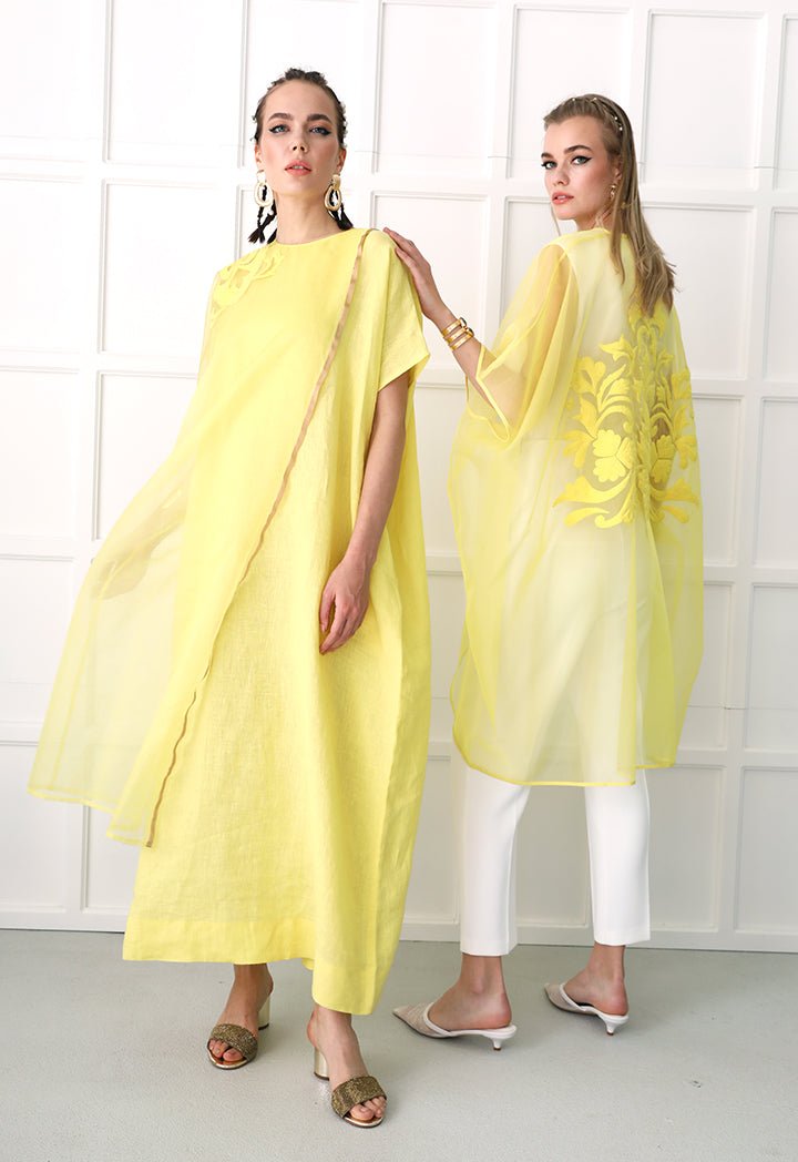 Chiffon Overlay Kaftan