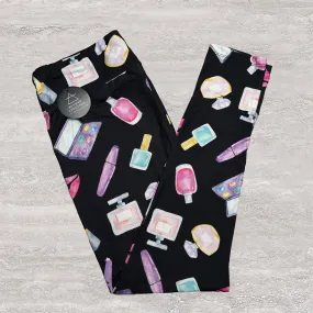 Cosmetics Print Soft Leggings