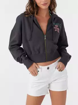 Darcie Crop Zip Hoodie