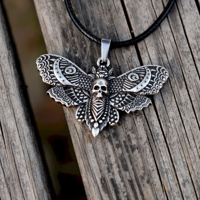 Dead Head Moth Skull Necklace