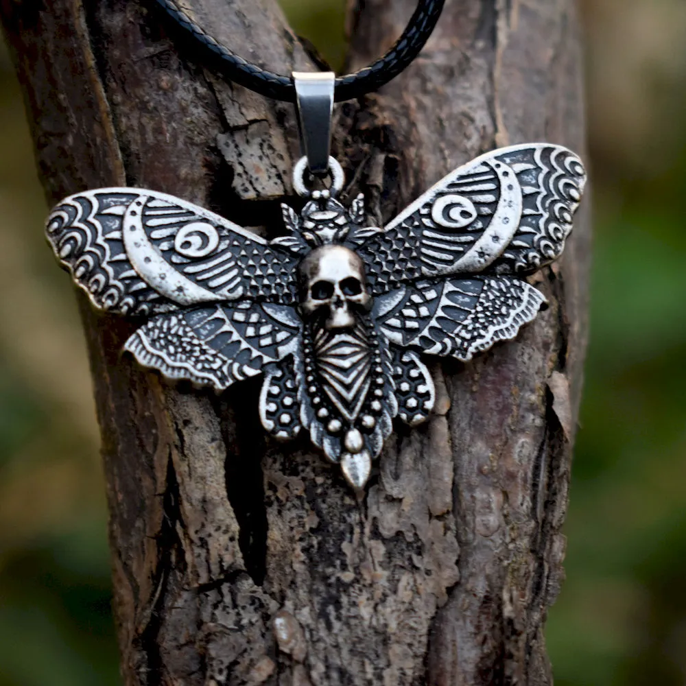 Dead Head Moth Skull Necklace