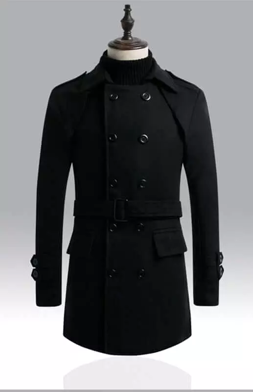 Double-Breasted Men Trench Coat