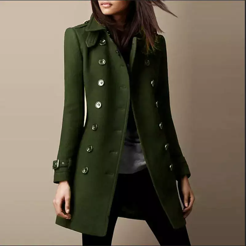 Elegant Autumn Winter Vintage Coat for Women