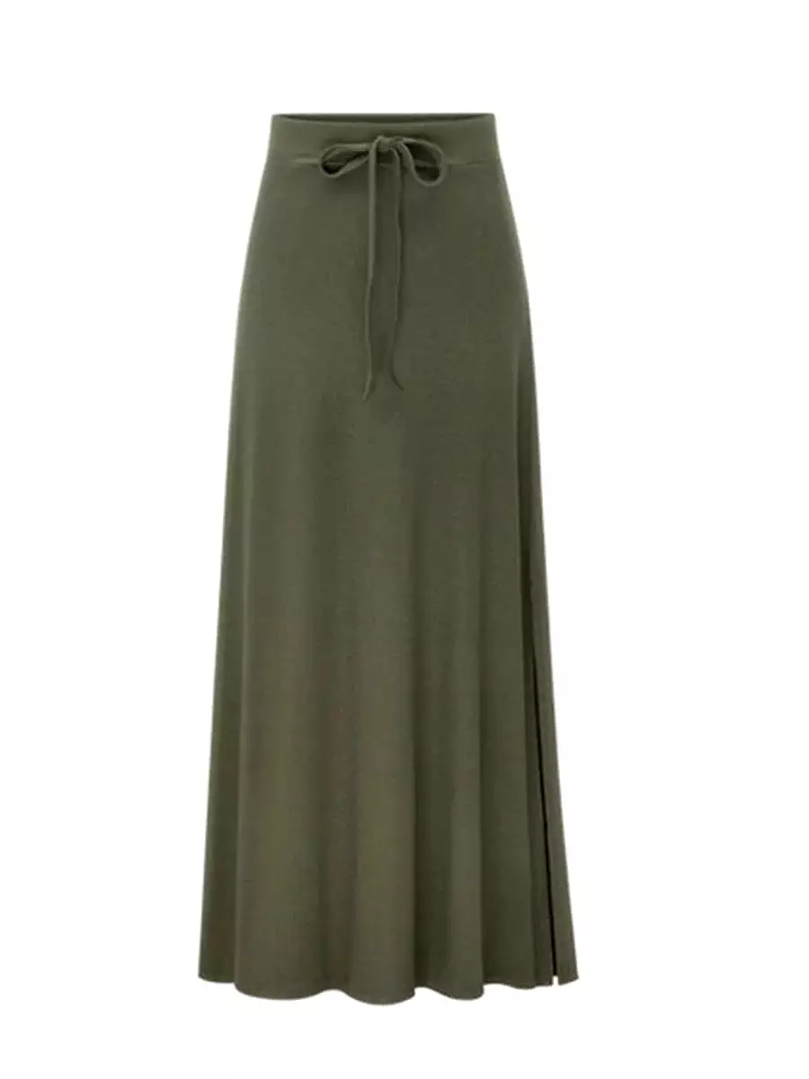 Elevate Your Style with Women's Bodycon Maxi Skirt in Navy, Black, Army Green, and Grey!