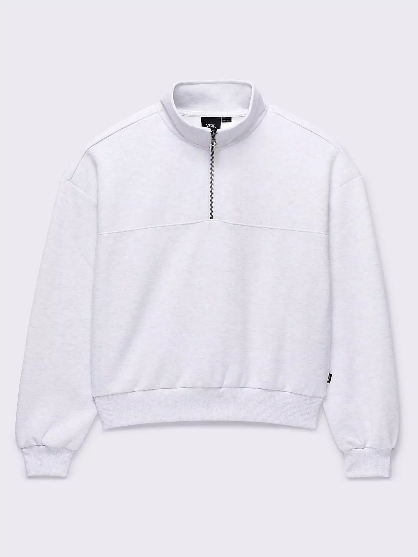 Elevated Double Knit Mock Neck Zip Sweatshirt