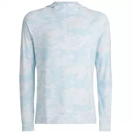 Exploded Icon Camo Luxe Crew Neck Hoodie Daybreak Blue - SS24