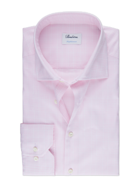 Fitted Body - Checked Stretch Shirt