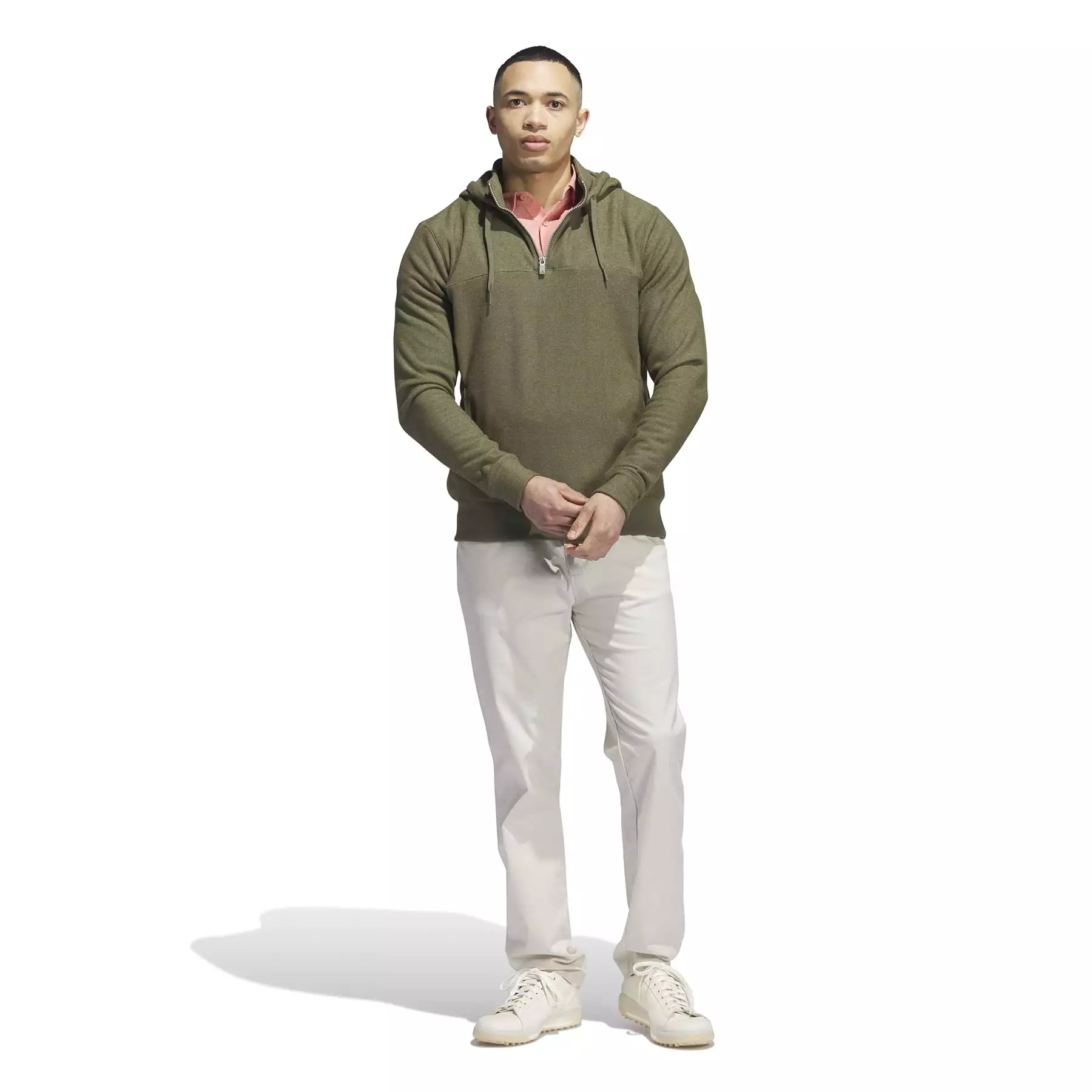 Go-To Quarter Zip Hoodie Olive Strata - AW23