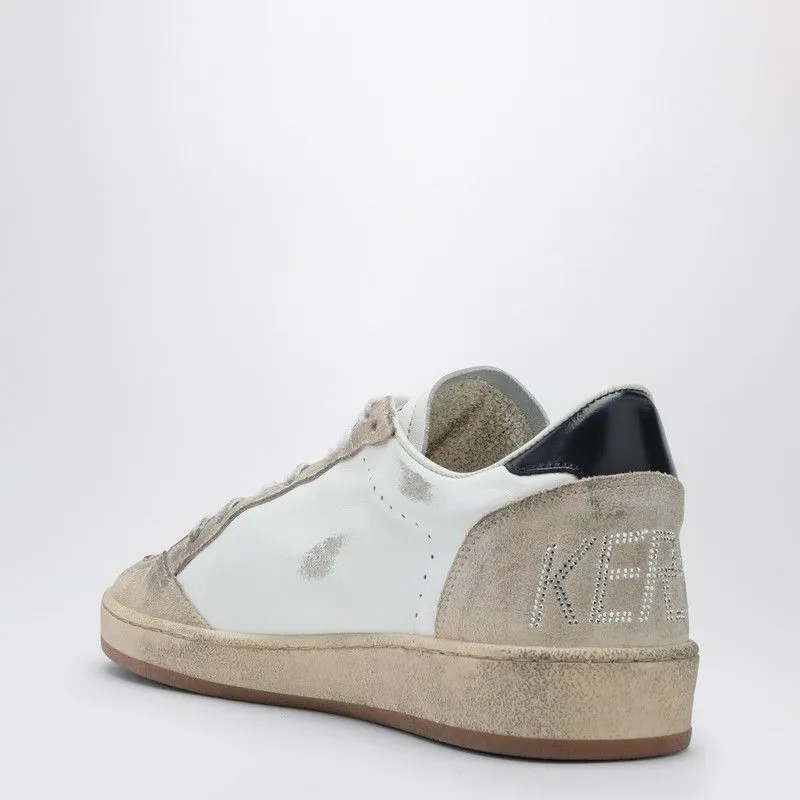 GOLDEN GOOSE Chic Ball Star Sneakers in White, Pink, and Black