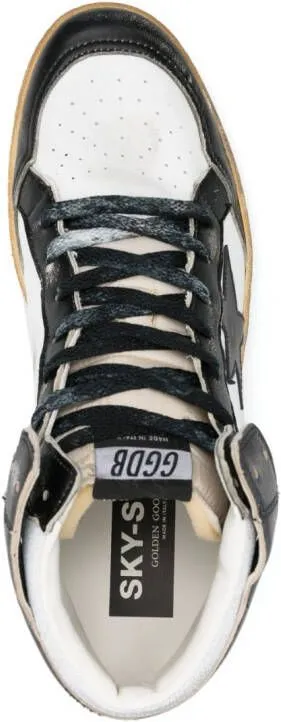 Golden Goose high-top lace-up leather sneakers White