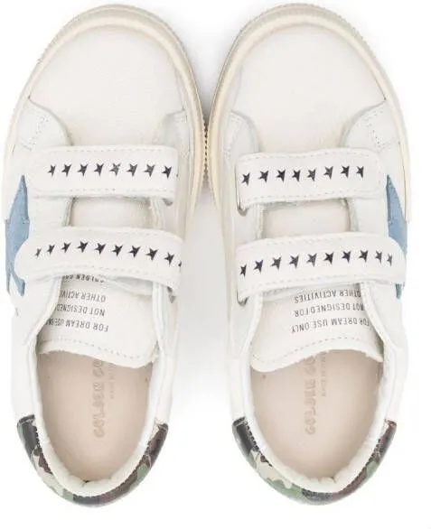 Golden Goose Kids Old School Young touch-strap sneakers White