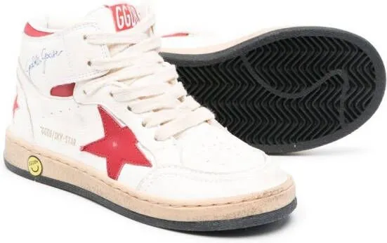 Golden Goose Kids Sky-Star high-top sneakers White