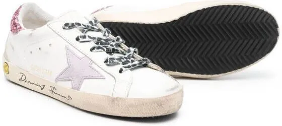 Golden Goose Kids Super-Star lace-up sneakers White