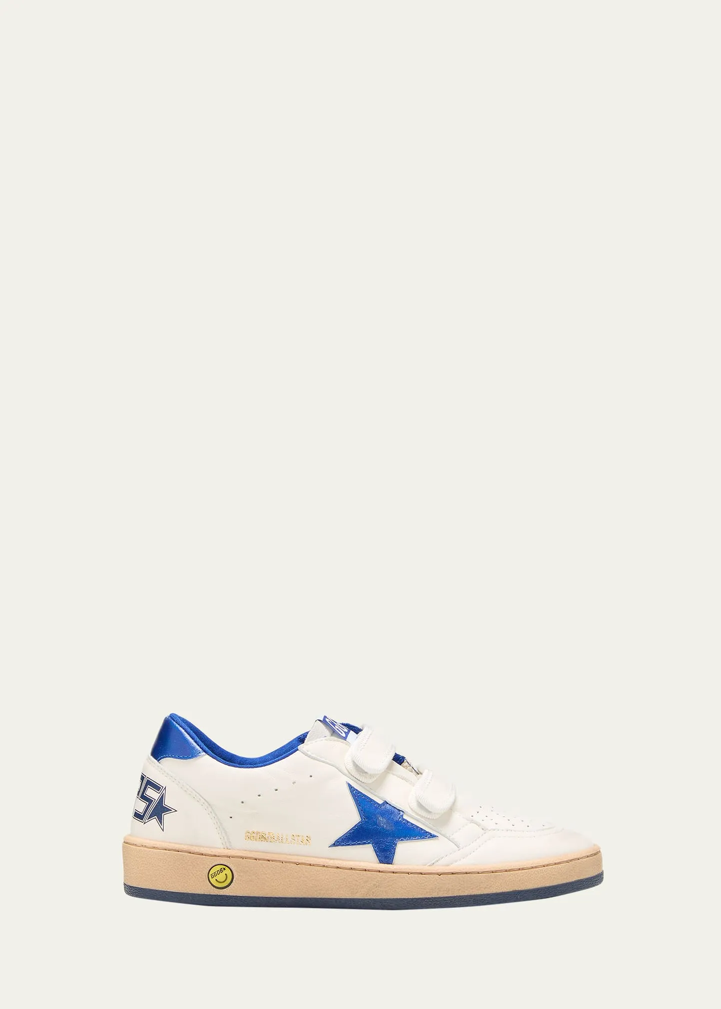 Golden Goose Kid's Ball Star Nappa Leather Low-Top Sneakers, Toddler/Kids