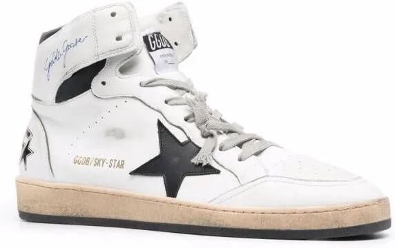 Golden Goose Sky-Star high-top lace-up sneakers White