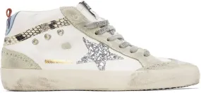 Golden Goose SSENSE Exclusive White & Gray Mid Star Sneakers