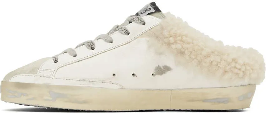 Golden Goose SSENSE Exclusive White Superstar Sabot Sneakers