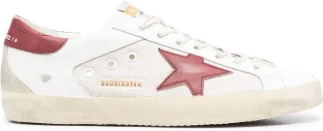 Golden Goose Super-Star mesh lace-up sneakers White