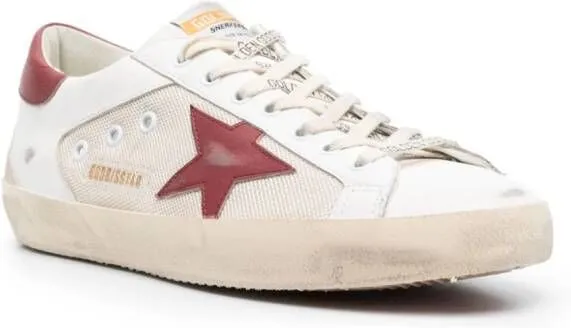 Golden Goose Super-Star mesh lace-up sneakers White