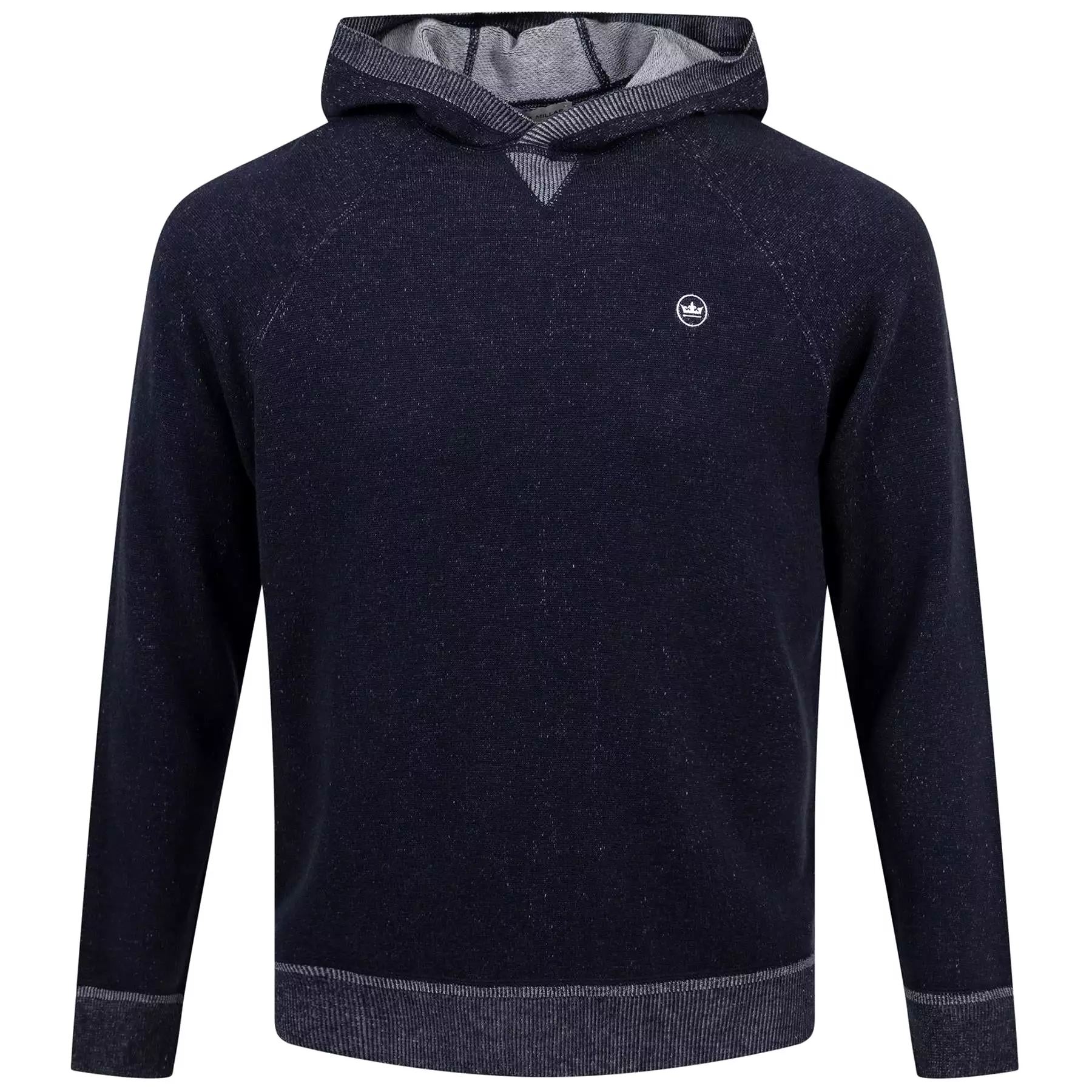 Hartford Classic Fit Merino Knit Hoodie Navy - SS24