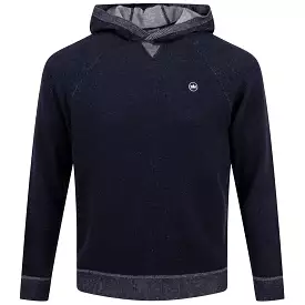 Hartford Classic Fit Merino Knit Hoodie Navy - SS24