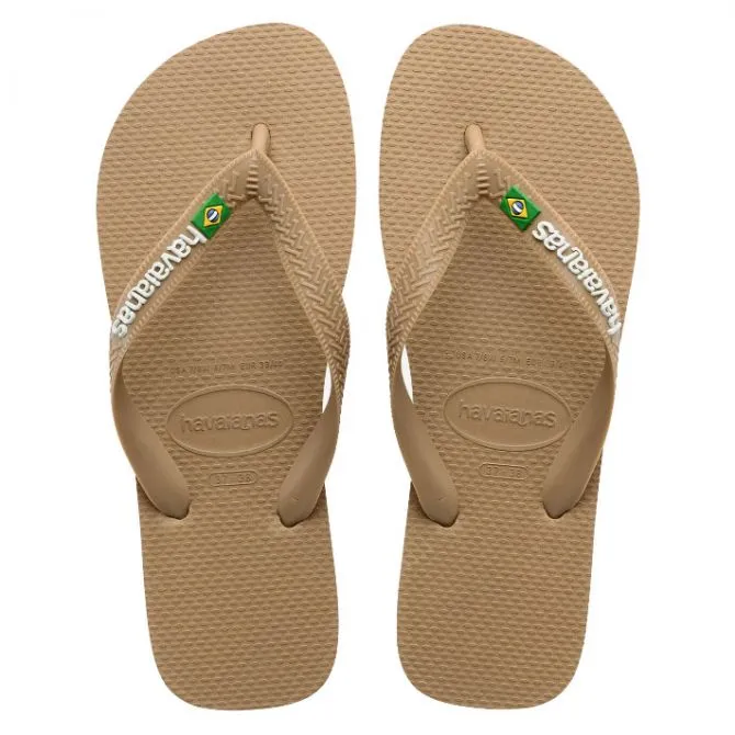 HAVAIANAS INFRADITO BRASIL LOGO ROSE GOLD