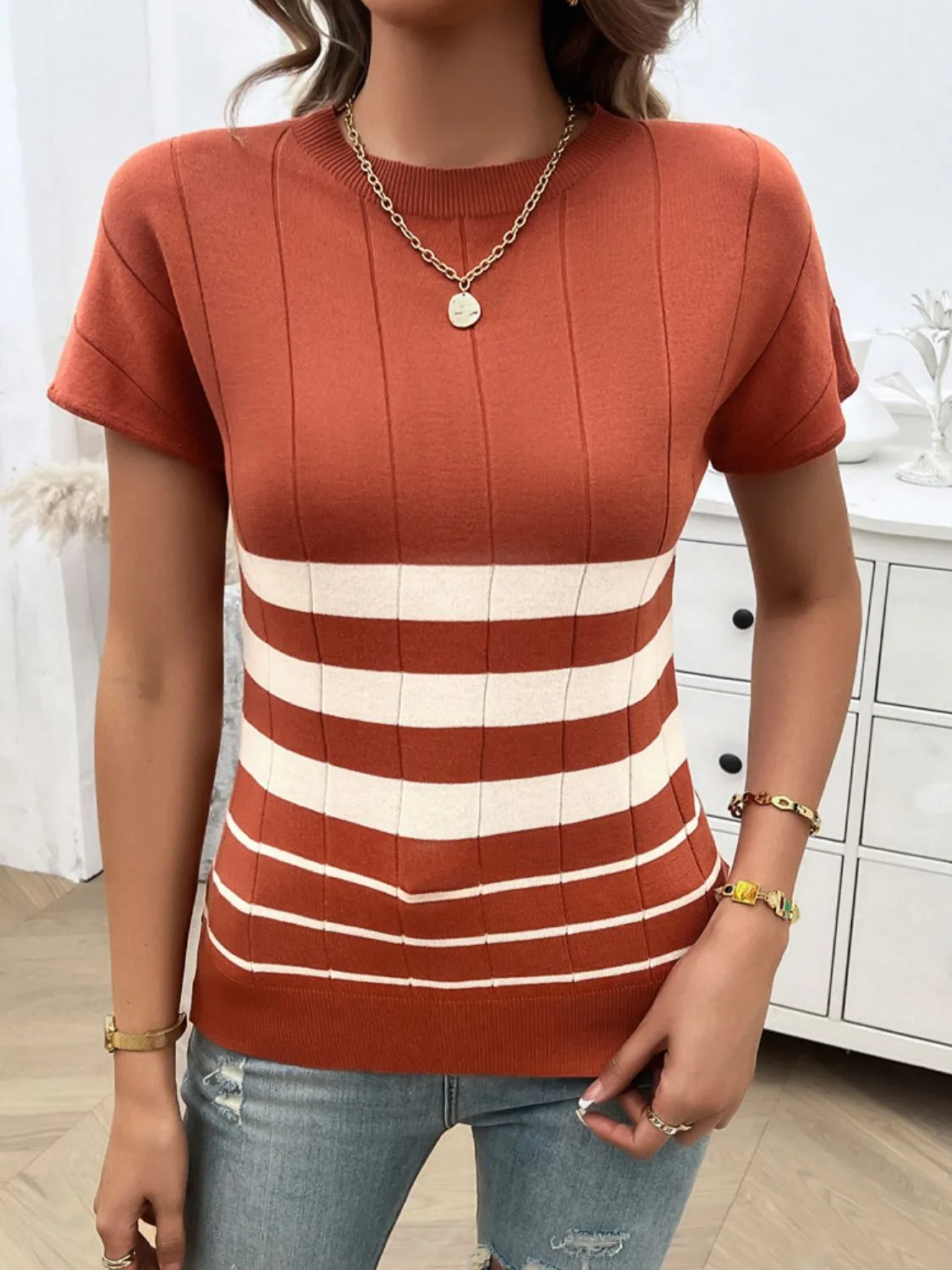 Hunter Striped Knit Top - restock 7/10