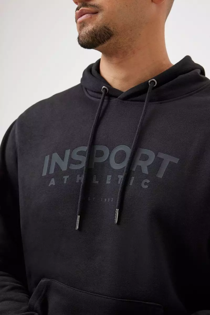 INSPORT MEN'S RALPH BLACK HOODIE