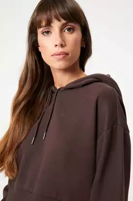 INSPORT WOMEN'S CARLA CROPPED COFFEE HOODIE