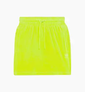 Jeremy Scott Velour Skirt Womens Skirt (Yellow)