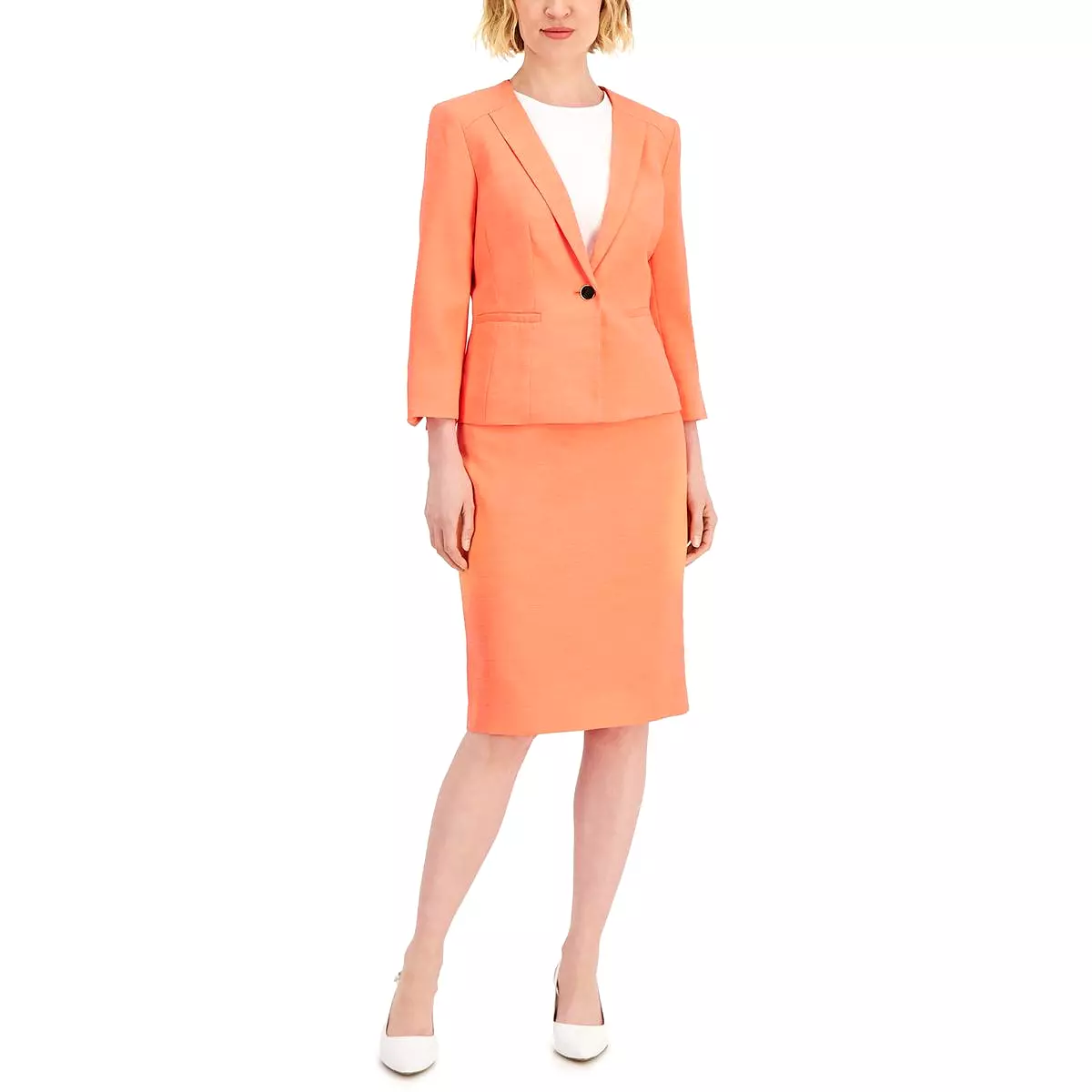 Le Suit Womens Woven 2PC Skirt Suit