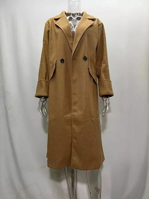 Loose Oversize Woolen Women Coat