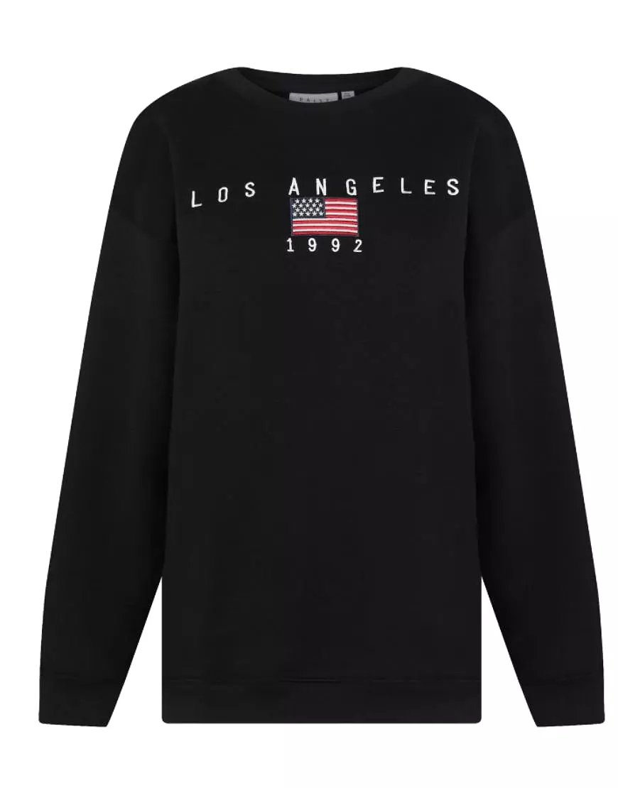 Los Angeles Logo Oversized Sweatshirt Fleece