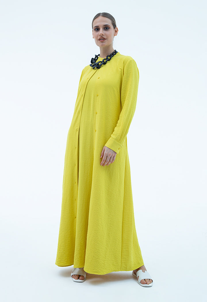 Maxi Shirt Dress With Self-Fabric Belt