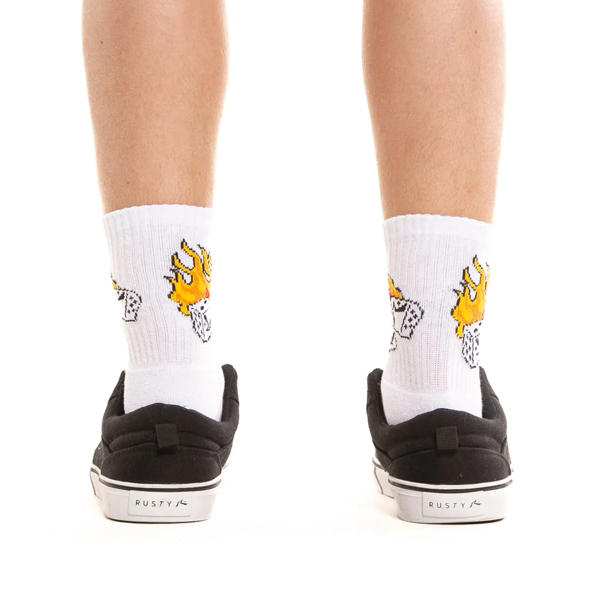 Medias Rusty Casino Socks White