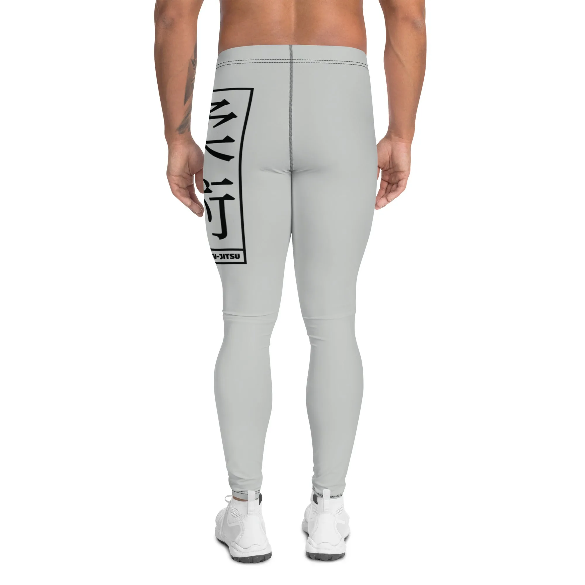 Men's Athletic Workout Leggings For Jiu Jitsu 018 - Smoke